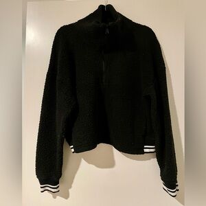 Black Fleece Pullover Sweater